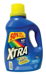 6 Pieces Xtra Liquid Laundry Detergent 75 Oz 40 Loads Concentrated Oxi Clean - Laundry Detergent