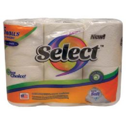 16 Pieces Select Bath Tissue 6 Pack 135-2 Ply Sheets Extra Soft Made In Usa - Toilet Paper Holders