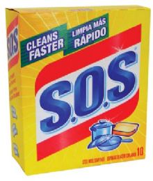 6 Pieces S.o.s Soap Pads 10 Count Steel Wool - Cleaning Products