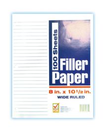48 of Check Plus Filler Paper 100 Sheet 8 X 10.5 In Wide Ruled