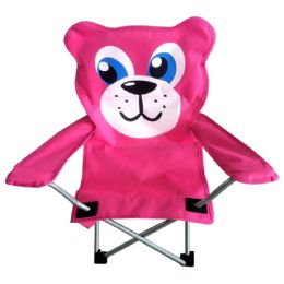 6 Units of Kids Camping Chair 26 X 14 X 14 Bear Design - Camping Gear
