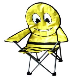 6 Units of Camping Chair For Kids 26 X 14 X 14 Bee Design - Camping Gear