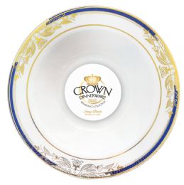 12 Pieces Crown Dinnerware Bowl 12 Ounce 8 Pack Renaissance Collection - Disposable Plates & Bowls