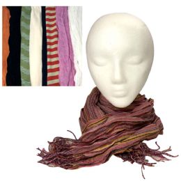 48 Pieces Ladies Fashion Scarves Assorted Color - Womens Fashion Scarves