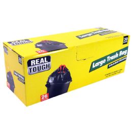 12 of Real Tough Trash Bag 26 Gl 30 Ct Draw String Black