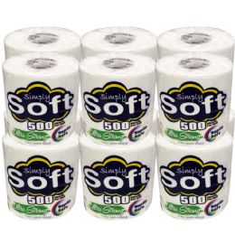 48 Units of Simply Soft Bath Tissue 500 sh - Tissues