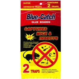 144 Pieces Blue Catch Glue Trap 2 Pack - Bug Repellants