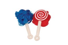 14 Pieces Bath Brush Lollipop Design Plastic Handle 8 - Loofahs & Scrubbers