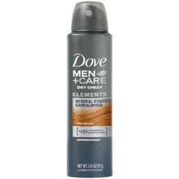 6 Units of Dove Spray 150 Ml Talc Mineral And Sandalwood - Deodorant
