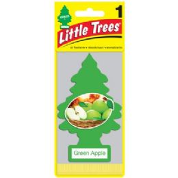 24 Pieces Little Tree Green Apple Car Freshener 1 Count - Air Fresheners
