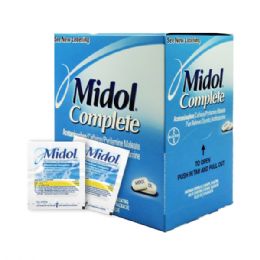 25 Pieces Midol 2 Pack Box - Pain and Allergy Relief