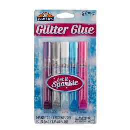 12 Units of Elmers 5ct Frosty Glitter Glue Pen (e337) - Glue