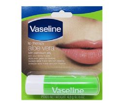 24 Pieces Vaseline Lip Therapy 0.16 Oz Aloe Vera - Lip Gloss