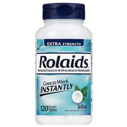 Rolaids Antacid 10 Ct Extra Tabs Mint