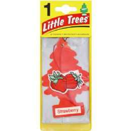 24 Pieces Little Tree Strawberry Car Freshener 1 Count - Air Fresheners