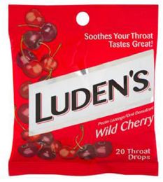 24 Pieces Luden Wild Cherry 20 Count Throat Drops - Pain and Allergy Relief