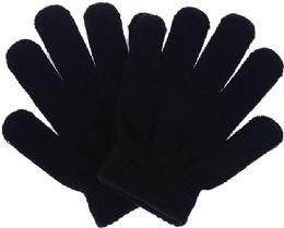 144 Pieces Winter Magic Glove Kids Black - Winter Gloves