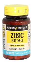 12 Pieces Mason Zinc 50 Mg 100 Tablet - Pain and Allergy Relief