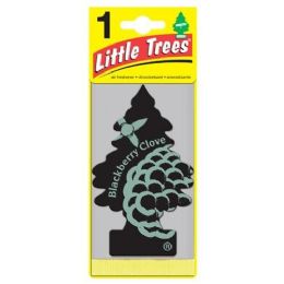24 Pieces Little Tree Black Berry Clove Car Freshener 1 Count - Air Fresheners