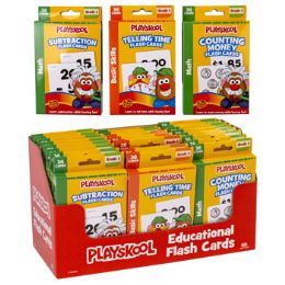 24 of Playskool 36ct Math Flash Cards 4 Assorted Boxed In Pdq See n2
