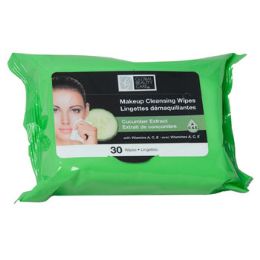 48 Units of Facial Wipes 30ct Cucumber - Assorted Cosmetics