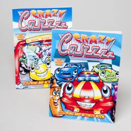 Coloring Book Crazy Carzzactivity In 24 Ct Pdq
