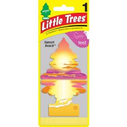 24 Pieces Little Tree Sunset Beach Car Freshener 1 Count - Air Fresheners