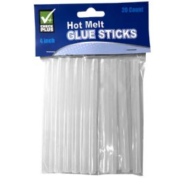 36 Units of Check Plus Mini Hot Melt Glue Sticks 4 20 ct - Glue