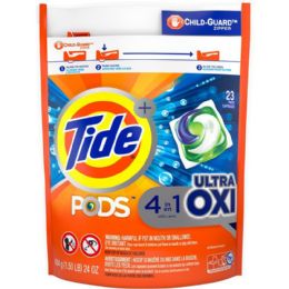 4 Pieces Tide 26 Count Pods Ultra Oxi 4in1 - Laundry Detergent