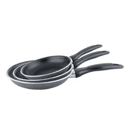 6 Cases Aluminum Fry Pan 3pcs Set No Lid (18/22/28) - Pots & Pans