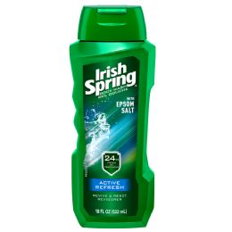 6 Units of Irish Spring B/wash 18 Oz Active Fresh - Soap & Body Wash