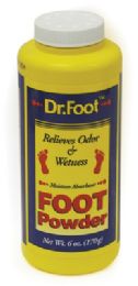 12 Pieces Dr. Foot Powder 6 Oz Moisture Absorbent Made In Usa - Pain and Allergy Relief