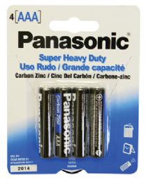 48 Pieces Panasonic Aaa 4 Pk. Battery Super Heavy Duty - Batteries