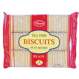 24 Pieces Minuet Tea Biscuits 3 Pack 12.15 Oz Plain - Food & Beverage