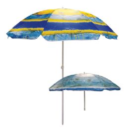 12 of Pride Beach Umbrella 72in Trop