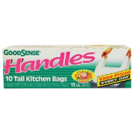 24 Pieces Good Sense Kitchen Bag 10 Pack 13 Gallon With Handles Spring Meadow Scent - Garbage & Storage Bags