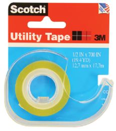 144 Pieces 3m Scotch Utility Tape .5 X 700 Inch - Tape
