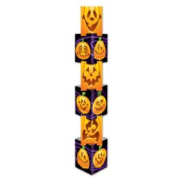 6 Units of JacK-O-Lantern Column 6 Individual Sections Create 1-5' 7.25 Column; Assembly Required - Party Novelties