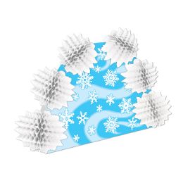 12 Units of Snowflake PoP-Over Centerpiece - Party Center Pieces