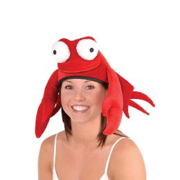 6 Pieces Plush Crab Hat One Size Fits Most - Party Hats & Tiara