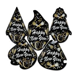 50 Units of New Year Tymes Hat Assortment One Size Fits Most; Elastic Attached - Party Accessory Sets