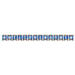12 Units of Foil Welcome Home Streamer Assembly Required - Streamers & Confetti