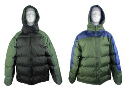 12 of Men's Winter Bubble Ski Jackets W/ Detachable Hood - Choose Your Color(s)
