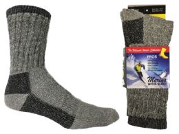 30 Units of Women's Thermal Merino Wool Crew Socks - 2-Pair Packs - Womens Thermal Socks