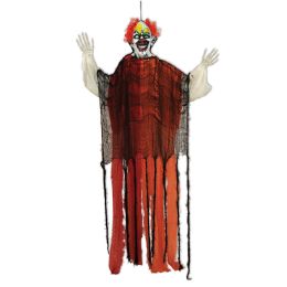 Clown Creepy Creature Posable Arms & Flashing Red Eyes; Indoor Use Only; Batteries Included; No Retail Packaging - Party Novelties