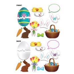12 Pieces Easter Photo Fun Signs Prtd 2 Sides W/different Designs - Photo Prop Accessories & Door Cover
