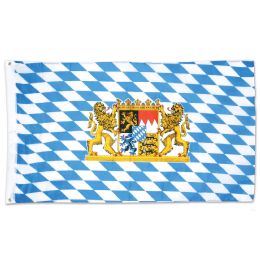 12 Pieces Bavarian Flag 2 Grommets - Party Novelties