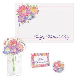 6 Pieces Mother's Day Place Setting Kit - Party Supplies