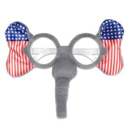 12 of Patriotic Elephant Glasses One Size Fits Most