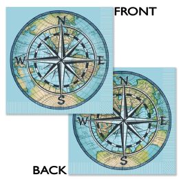 12 of Bon Voyage Luncheon Napkins (2-Ply)